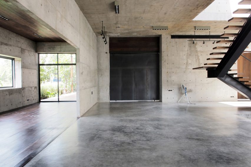 Solid Concrete Gallery as Living Artwork by ASWA