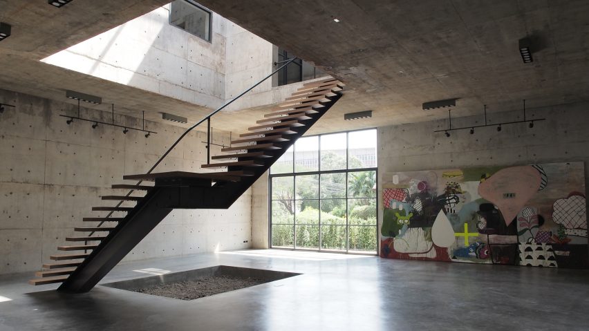 Solid Concrete Gallery as Living Artwork by ASWA