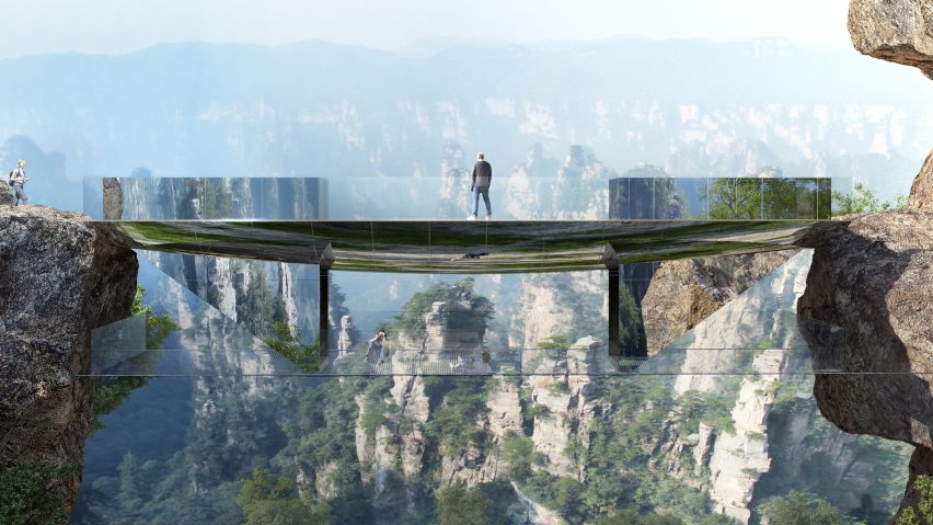 Zhangjiajie bridges by Martin Duplantier Architectes