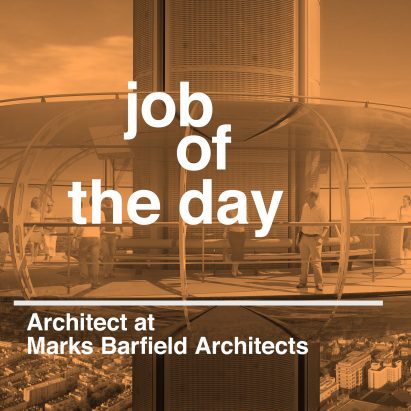 Job of the day: architect at Marks Barfield Architects