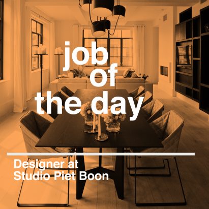Job of the day: designer at Studio Piet Boon