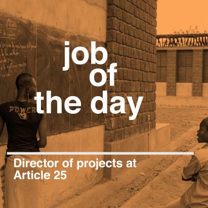 Job of the day: director of projects at Article 25