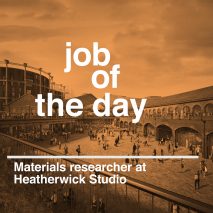 Job of the day: materials researcher at Heatherwick Studio