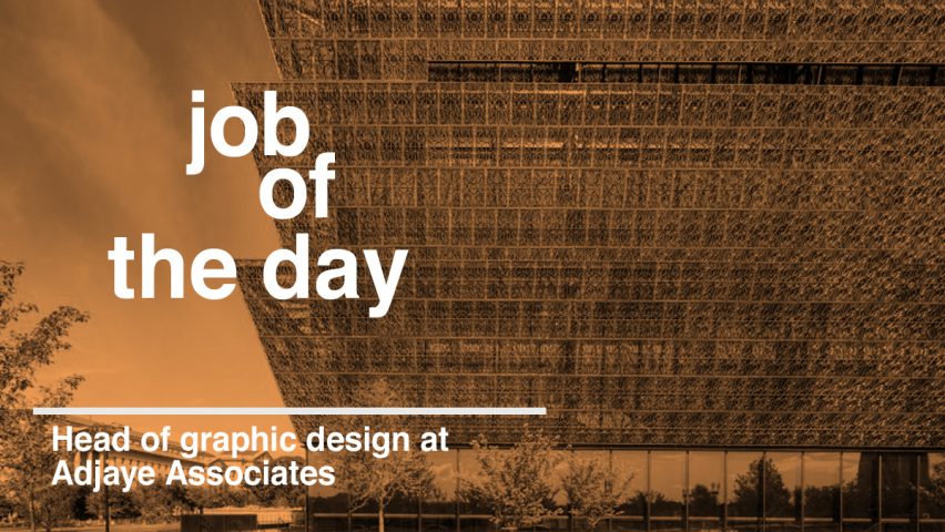 Job of the day: head of graphic design at Adjaye Associates