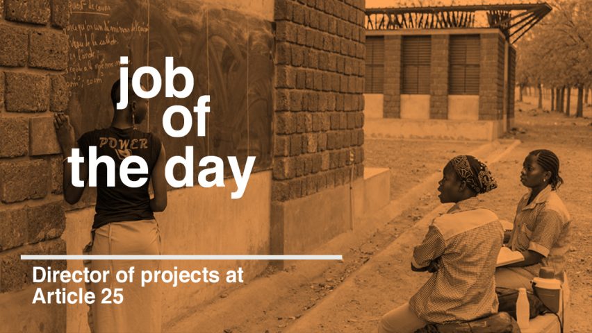 Job of the day: director of projects at Article 25