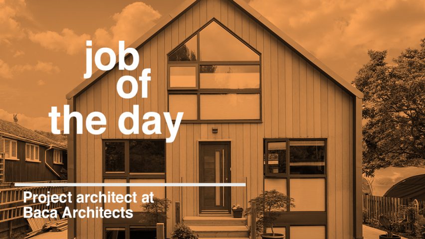 Job of the day: project architect at Baca Architects