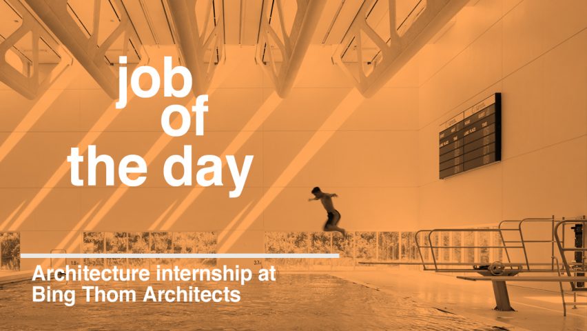Job of the day: architecture internship at Bing Thom Architects