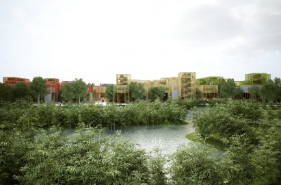 A Thousand Yards Pavilion by Penda