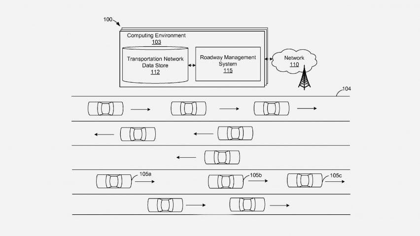 News: Amazon patents driverless highway system