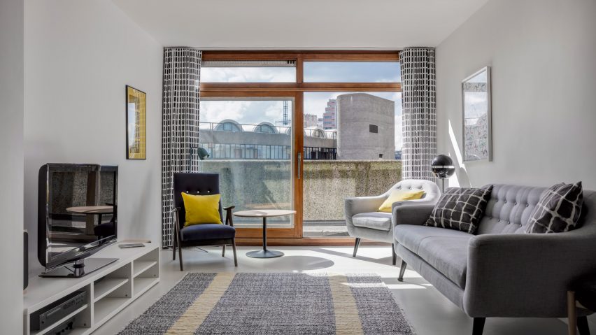 Colourful Barbican flat and cabin for a grieving man feature in this week’s Dezeen Mail