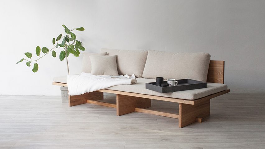 Hyung Suk Cho bases minimal daybed on traditional Korean design and paintings