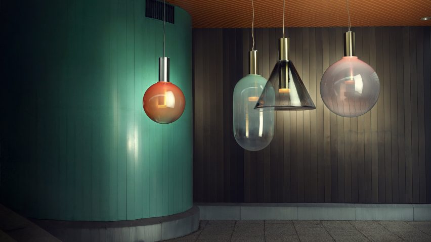Bomma unveils glass lighting collection by six Czech designers