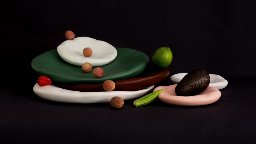 Constance Guisset designs puffed-up plates for Moustache