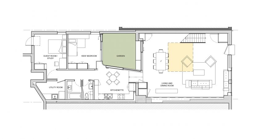 Clinton Hill Courtyard House by O'Neill McVoy