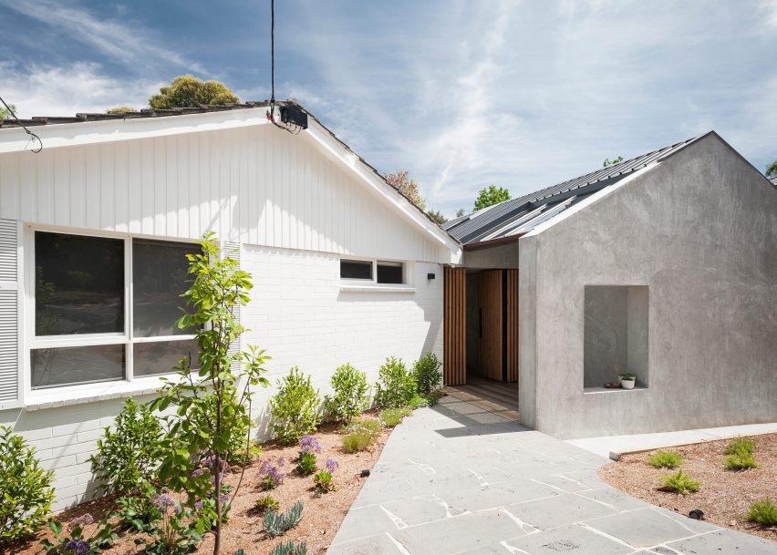 Gabled extension improves connection between Melbourne house and its mature garden
