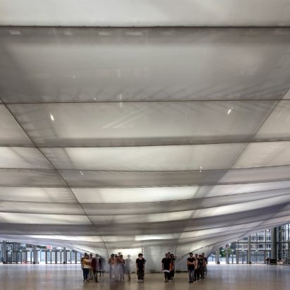 Studio Fuksas suspends cloud-like auditorium inside Rome convention centre