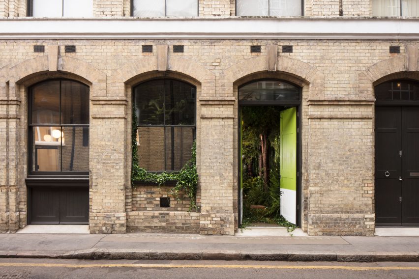 Greenery apartment installation by Airbnb and Pantone