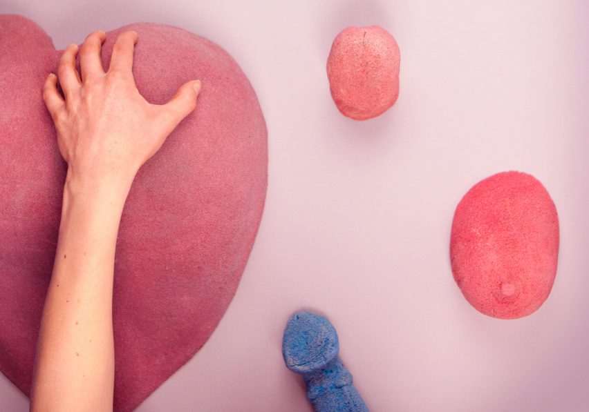 Erotic climbing wall by Bompas & Parr
