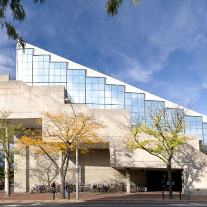 Gund Hall, Harvard Graduate School of Design. Photograph by Peter Vanderwarker
