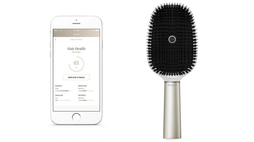 “World’s first” smart hairbrush scores quality of hair during use