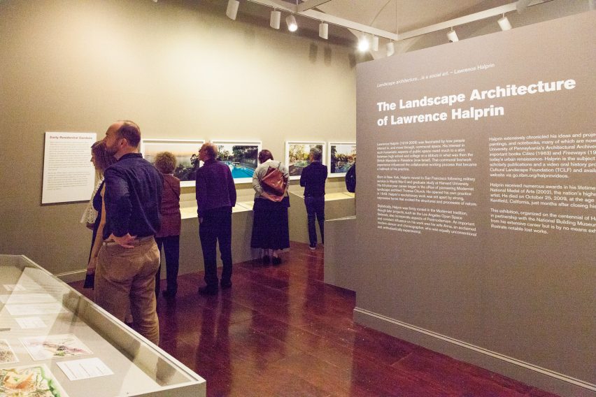 Lawrence Halprin landscape architecture exhibition