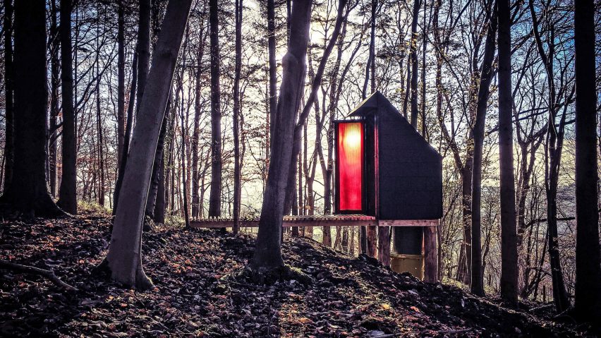 Invisible Studio designs composting toilet for its own woodland workshop