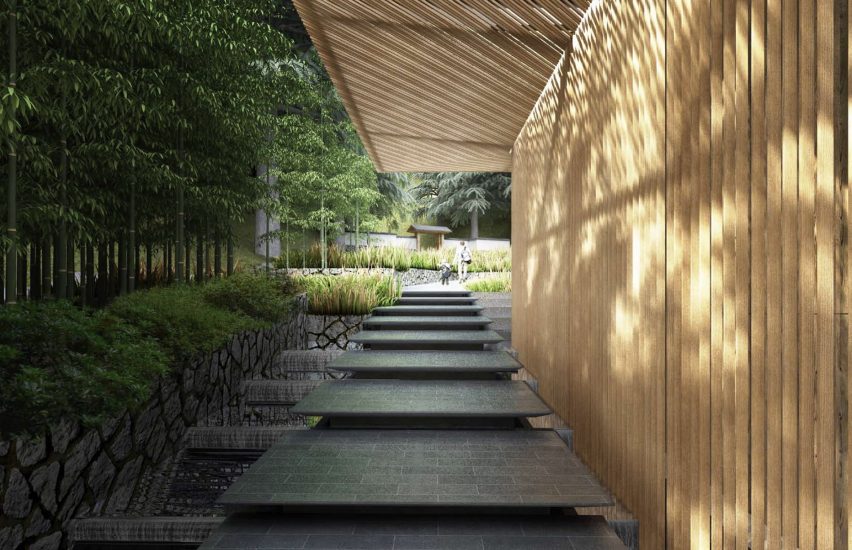 Portland Botanic Garden by Kengo Kuma