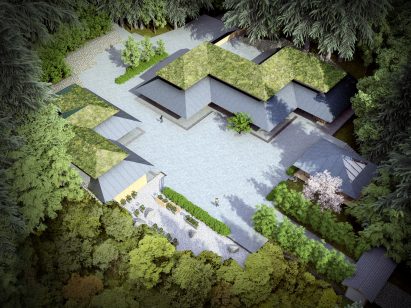 Portland Botanic Garden by Kengo Kuma
