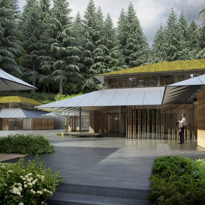 Portland Botanic Garden by Kengo Kuma