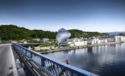 Snøhetta designs "potentially world-changing office building" Powerhouse Telemark for small Norwegian town