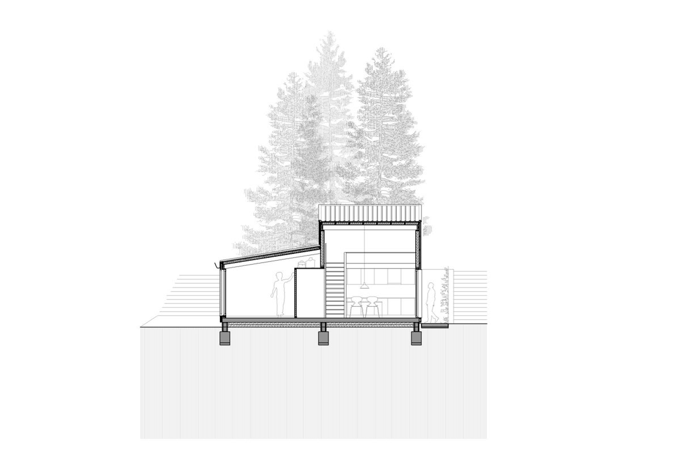 prefab cottage in the Pyrenees by Marc Mogas