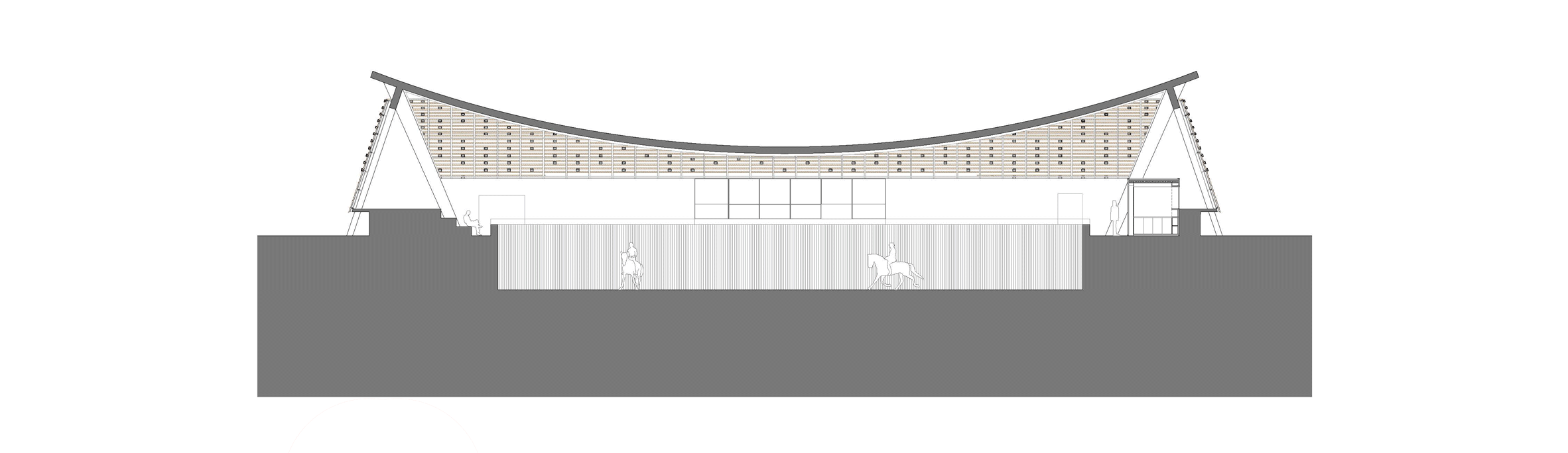 Riding arena by Beta 0 Architects