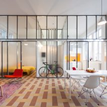 10 home interiors from Dezeen’s Pinterest boards that swap walls for partitions