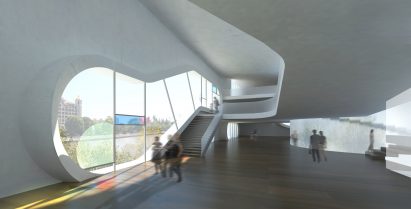 Shanghai Culture and Health Center by Steven Holl