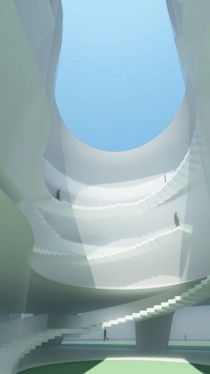 Shanghai Culture and Health Center by Steven Holl