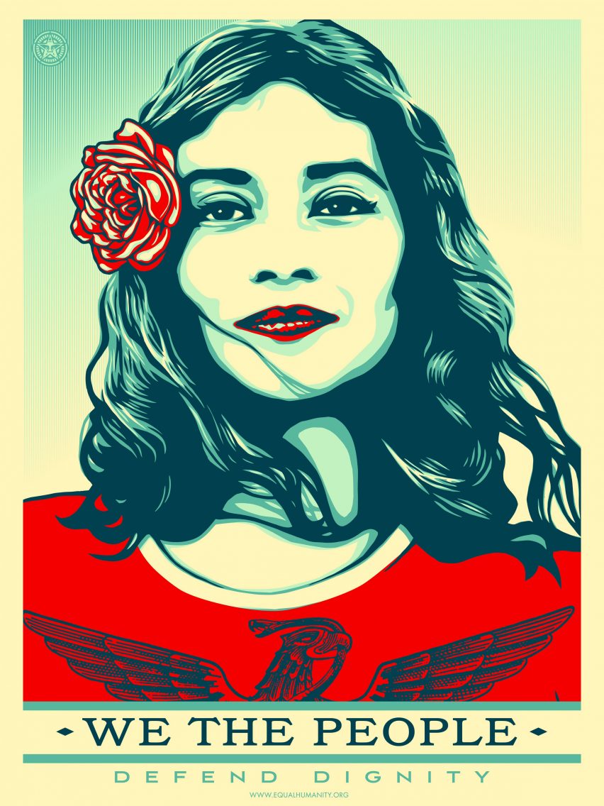 Shepard Fairey inauguration posters