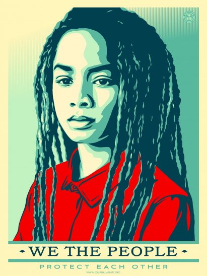 Shepard Fairey inauguration posters