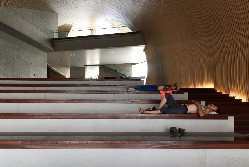 Tadao Ando's Poly Grand Theatre photographed by Yueqi Li
