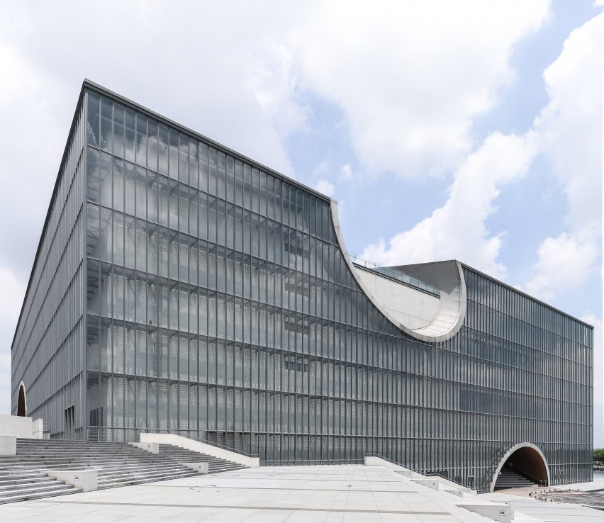 Tadao Ando's Poly Grand Theatre photographed by Yueqi Li