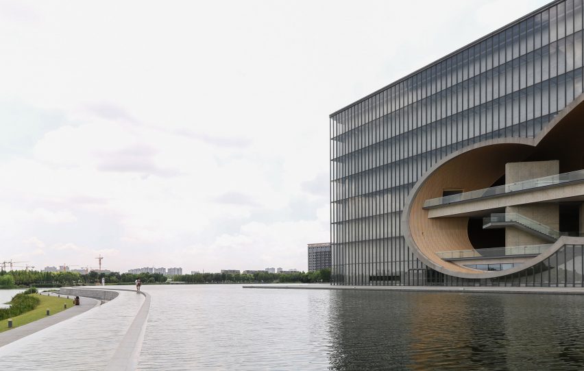 Tadao Ando's Poly Grand Theatre photographed by Yueqi Li