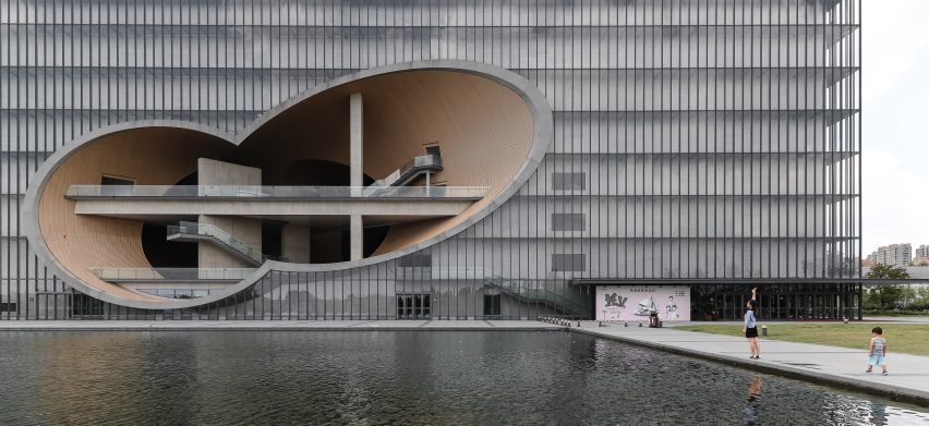 Tadao Ando's Poly Grand Theatre photographed by Yueqi Li