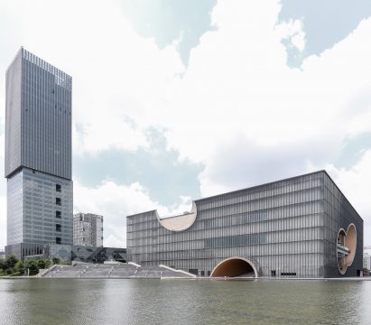 Tadao Ando's Poly Grand Theatre photographed by Yueqi Li