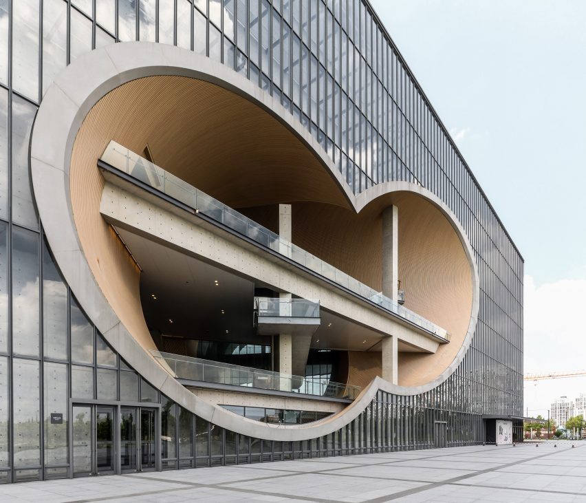 Tadao Ando's Poly Grand Theatre photographed by Yueqi Li