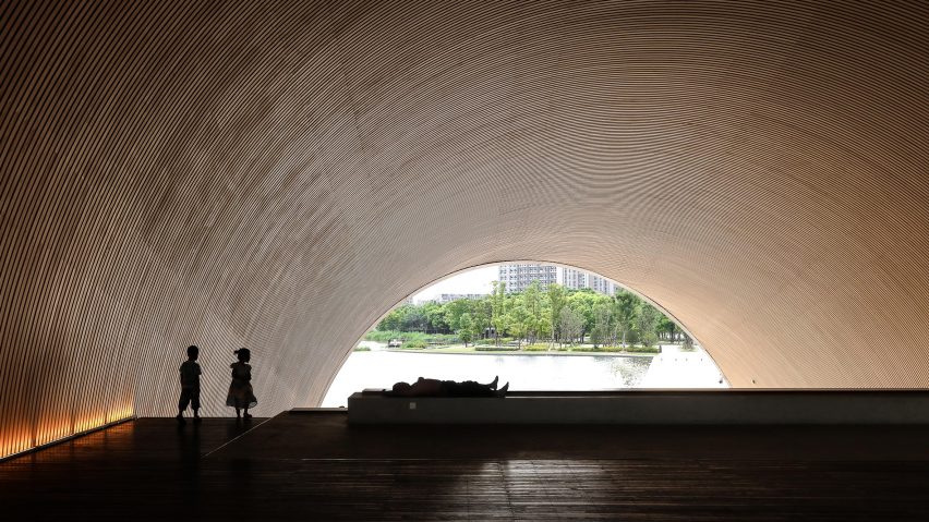 Tadao Ando's Poly Grand Theatre photographed by Yueqi Li