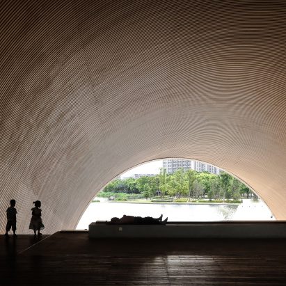 Tadao Ando's Poly Grand Theatre photographed by Yueqi Li