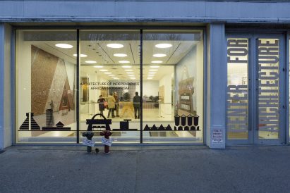 Site of exhibition, Architecture of Independence African Modernism, at New York Center for Architecture