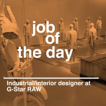 Job of the day: industrial and interior designer at G-Star RAW