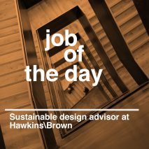 Job of the day: sustainable design advisor at Hawkins\Brown