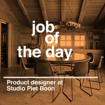 Job of the day: product designer at Studio Piet Boon