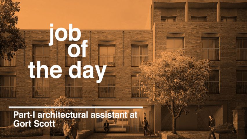 Job of the day: Part-I architectural assistant at Gort Scott